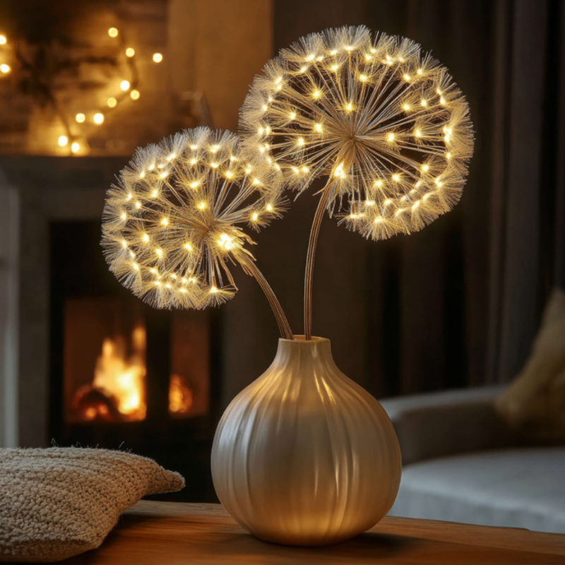 Leuchtende Pusteblumen – Magische LED‑Deko für Zuhause