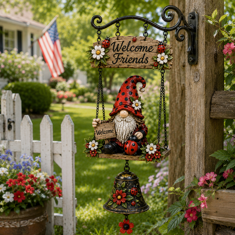 RusticBell Heritage – Vintage Wandglocke für Haus & Garten