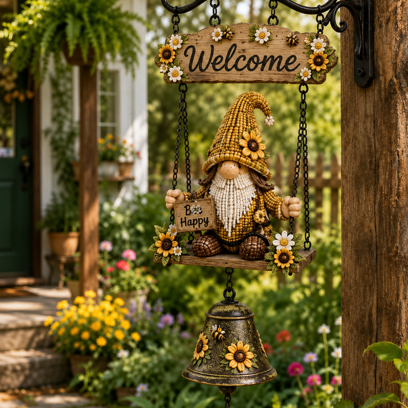 RusticBell Heritage – Vintage Wandglocke für Haus & Garten