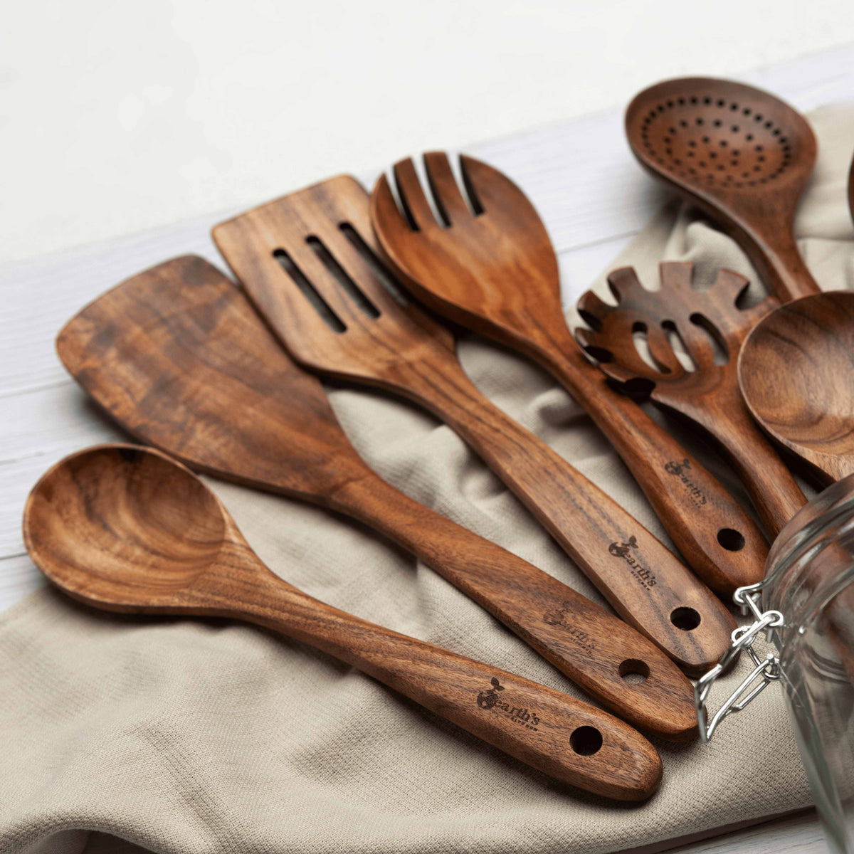 WoodChef9™ – Handgefertigtes Teak‑Set